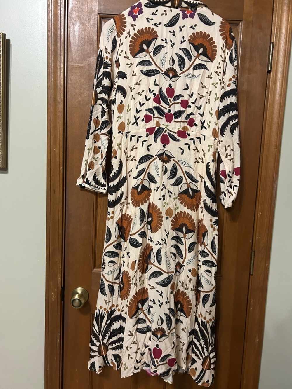 FARM RiO
Farm Rio Sand Palms Paradise Long Sleeve Maxi Dress XL - Picture 6 of 7